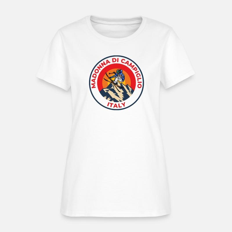 Vintage Skiing Madonna Di Campiglio Italy Sunset