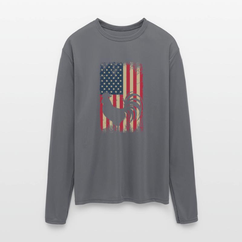 Vintage US Flag Cock Fight Gamefowl American