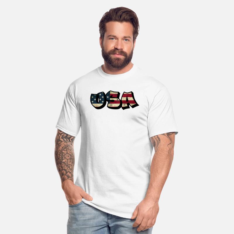 Vintage USA Graffiti American Flag 4th of July