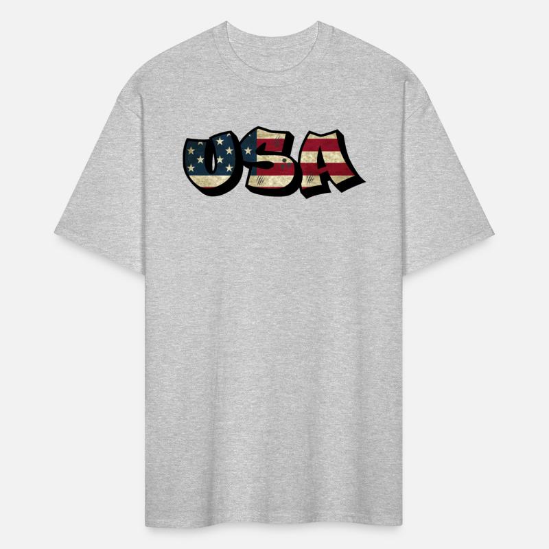 Vintage USA Graffiti American Flag 4th of July