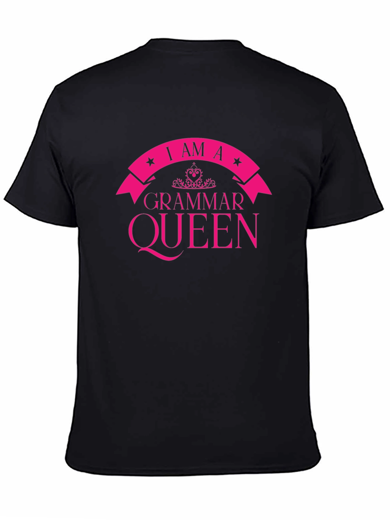 Grammar Queen Black Graphic T-Shirt