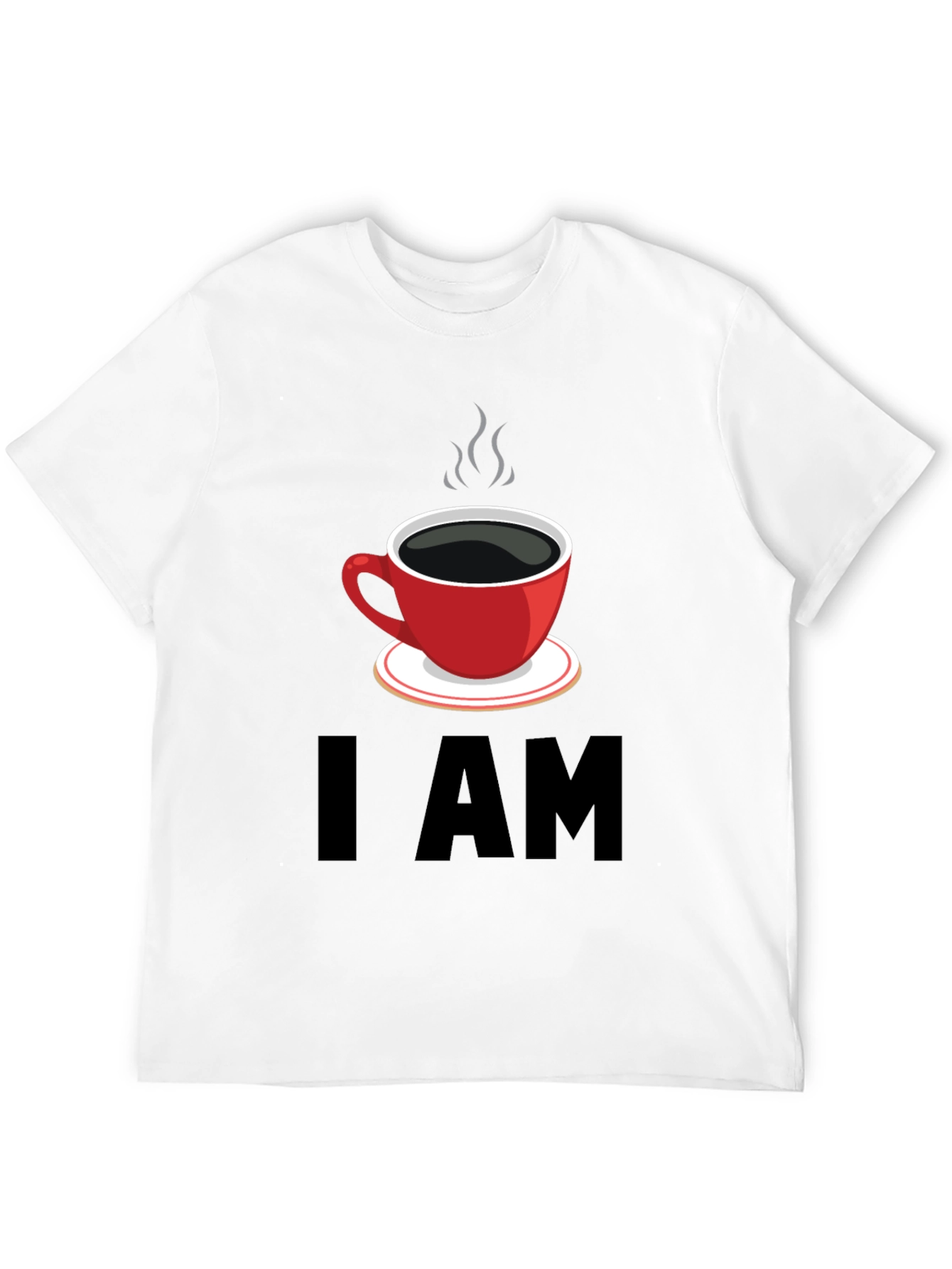 I AM Coffee T-Shirt - Black Graphic Tee