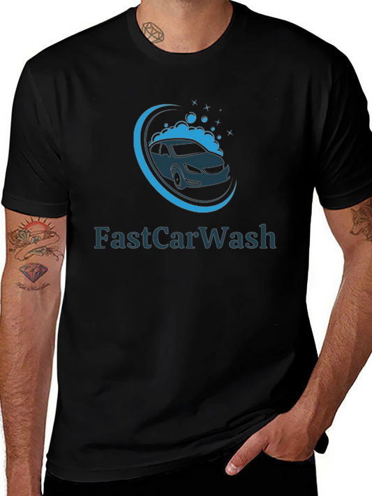 Fast Car Wash T-Shirt - Black Stylish Auto Detailing Apparel