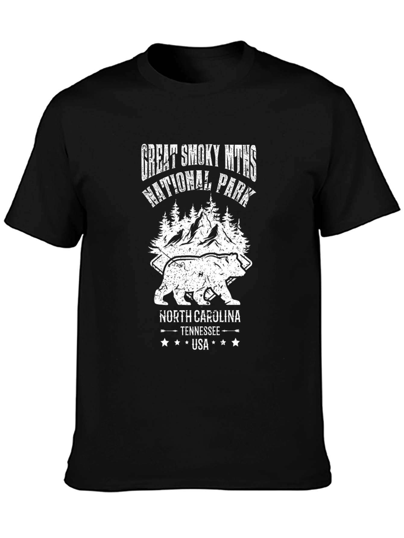 Great Smoky Mountains National Park Black T-Shirt