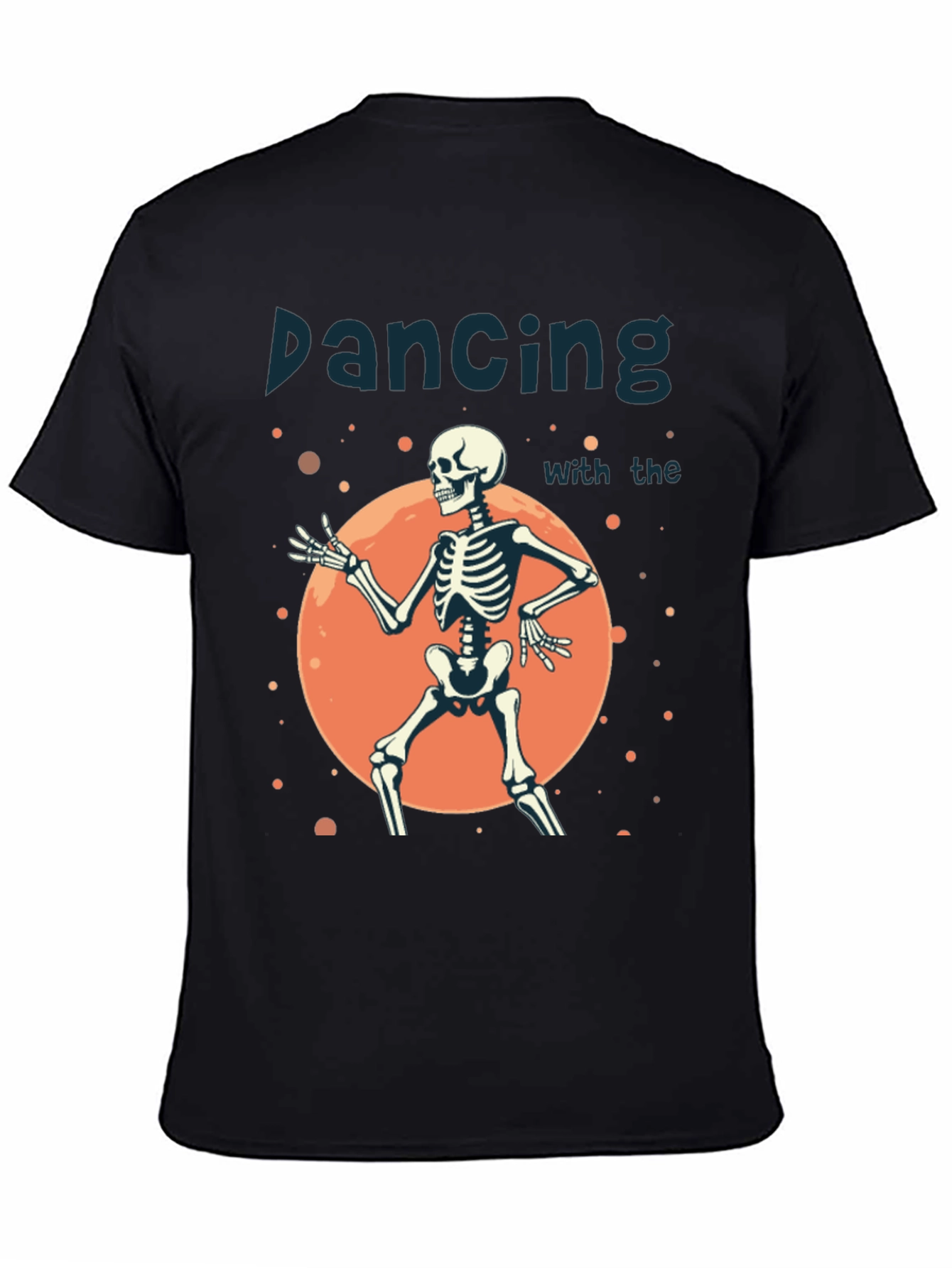 Dancing Skeleton Graphic Tee - Halloween Style!
