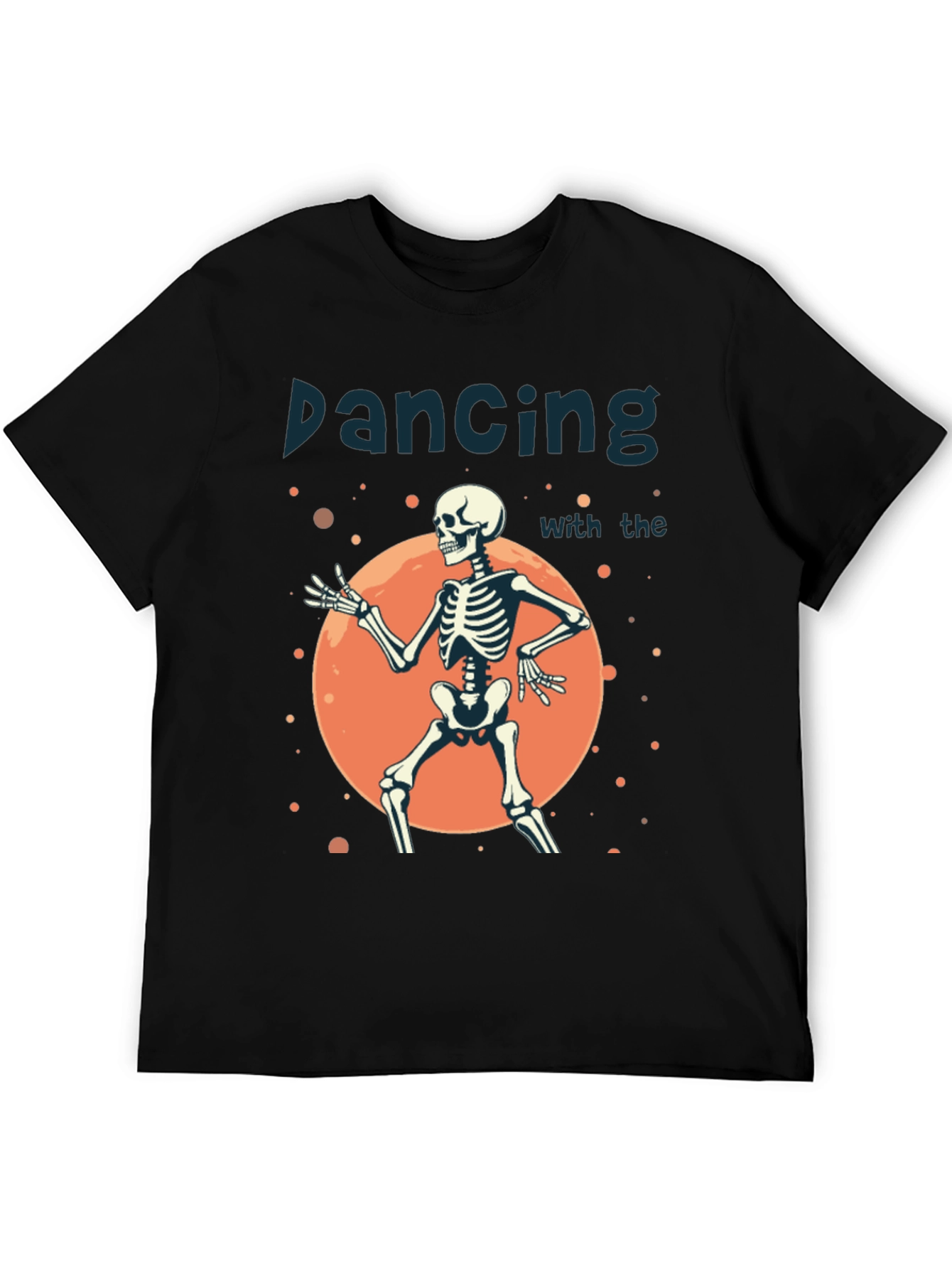 Dancing Skeleton Graphic Tee - Halloween Style!