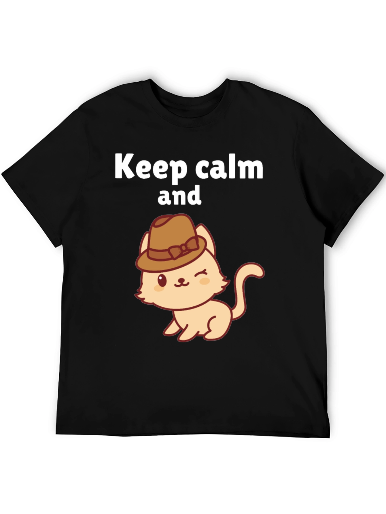 Keep Calm Cat T-Shirt - Cool & Casual