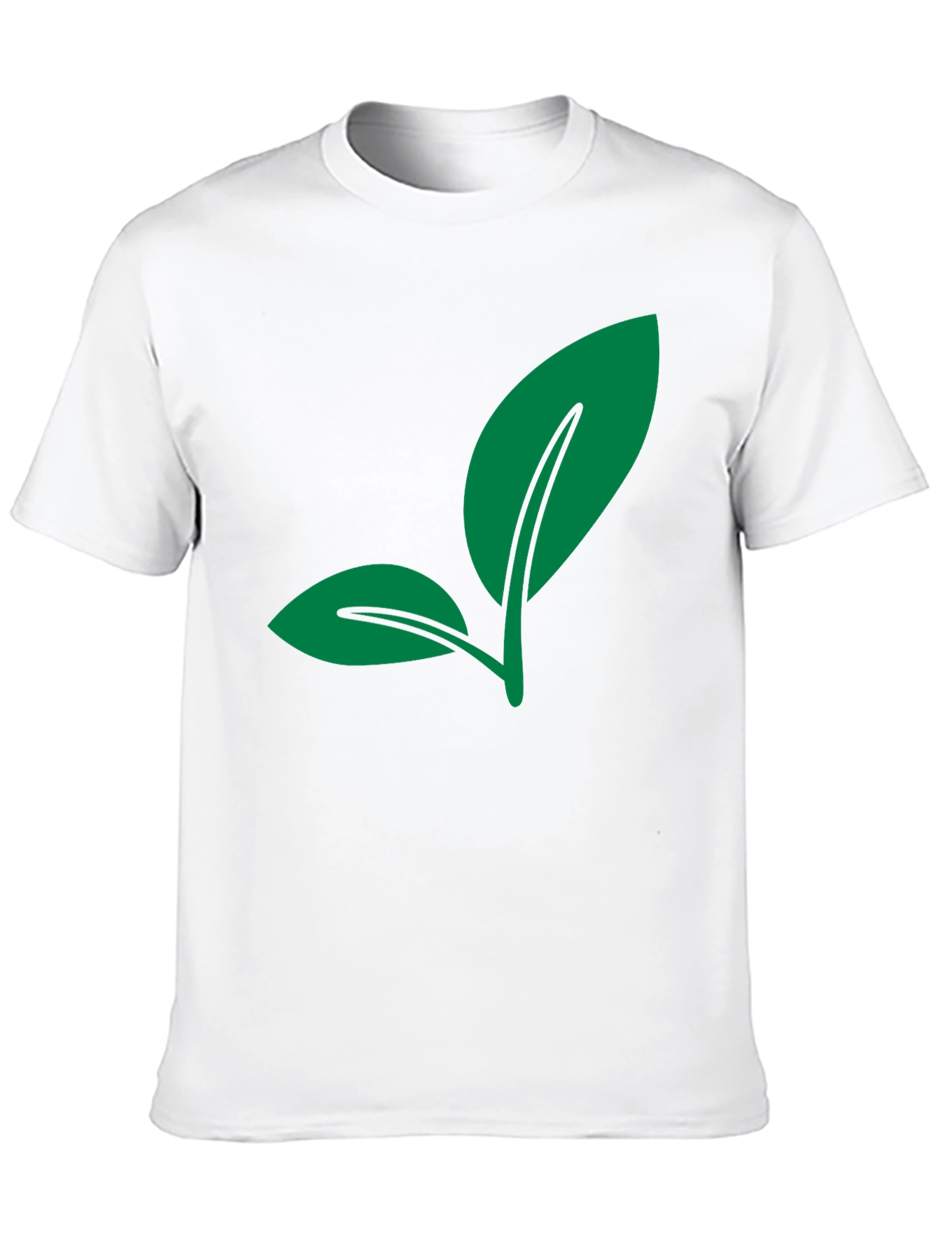 Leaf Graphic Black T-Shirt