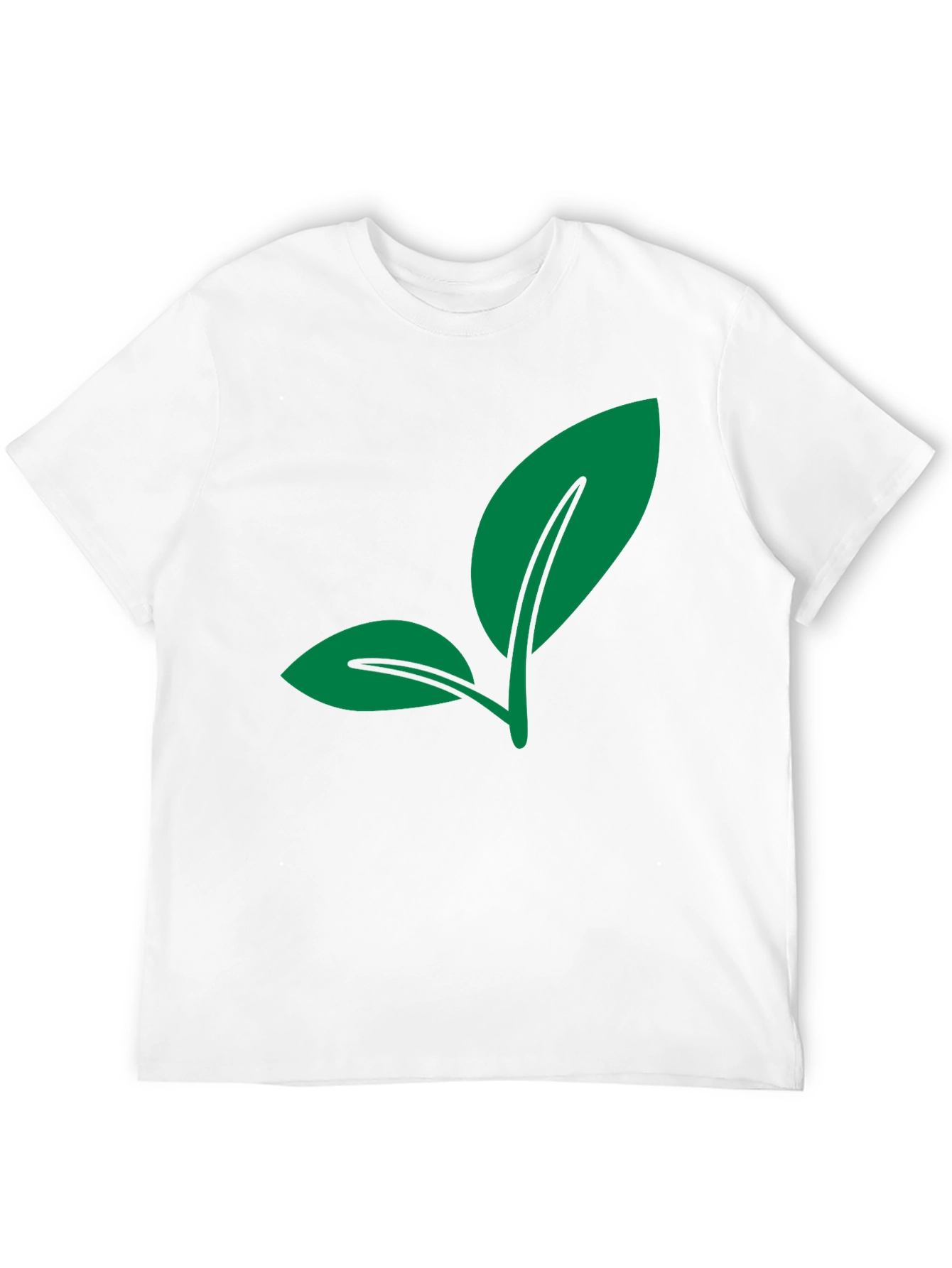 Leaf Graphic Black T-Shirt