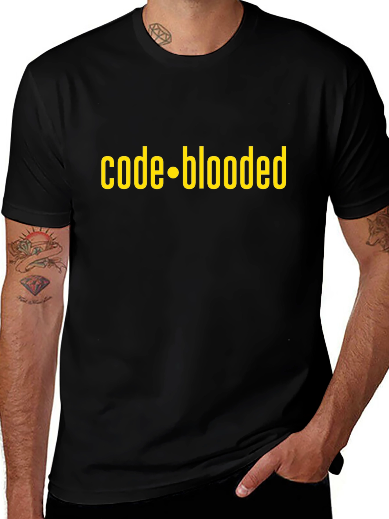 Code Blooded Graphic Tee - Programmer Humor T-Shirt