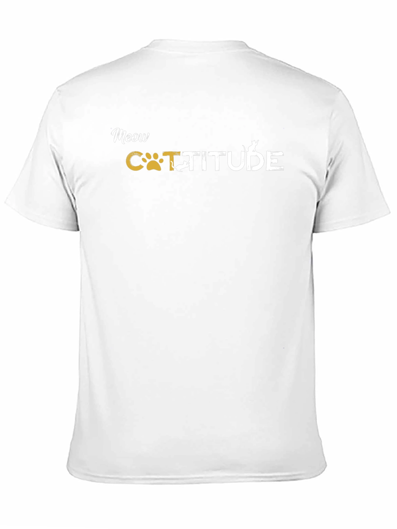 Meow Catitude Graphic T-Shirt - Black