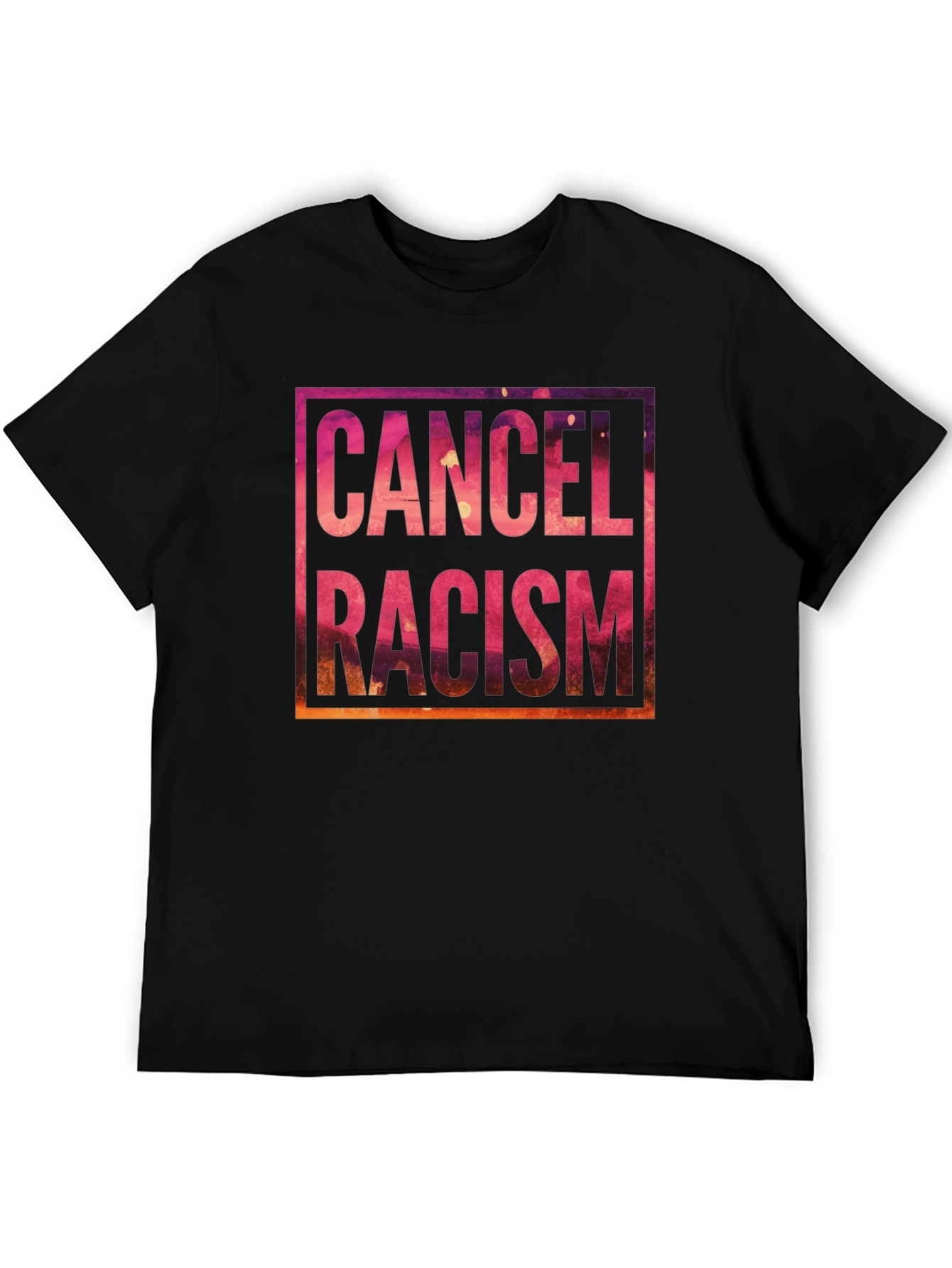 Cancel Racism Graphic Tee - Black Unisex Shirt