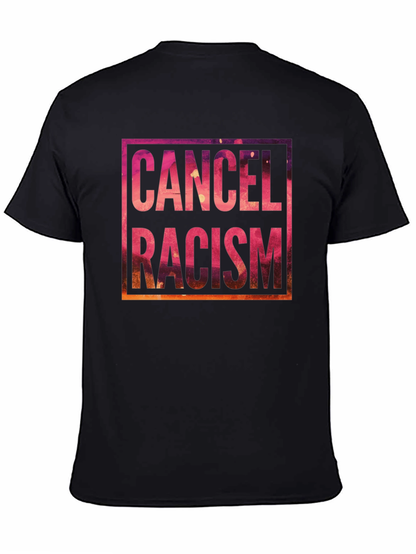 Cancel Racism Graphic Tee - Black Unisex Shirt