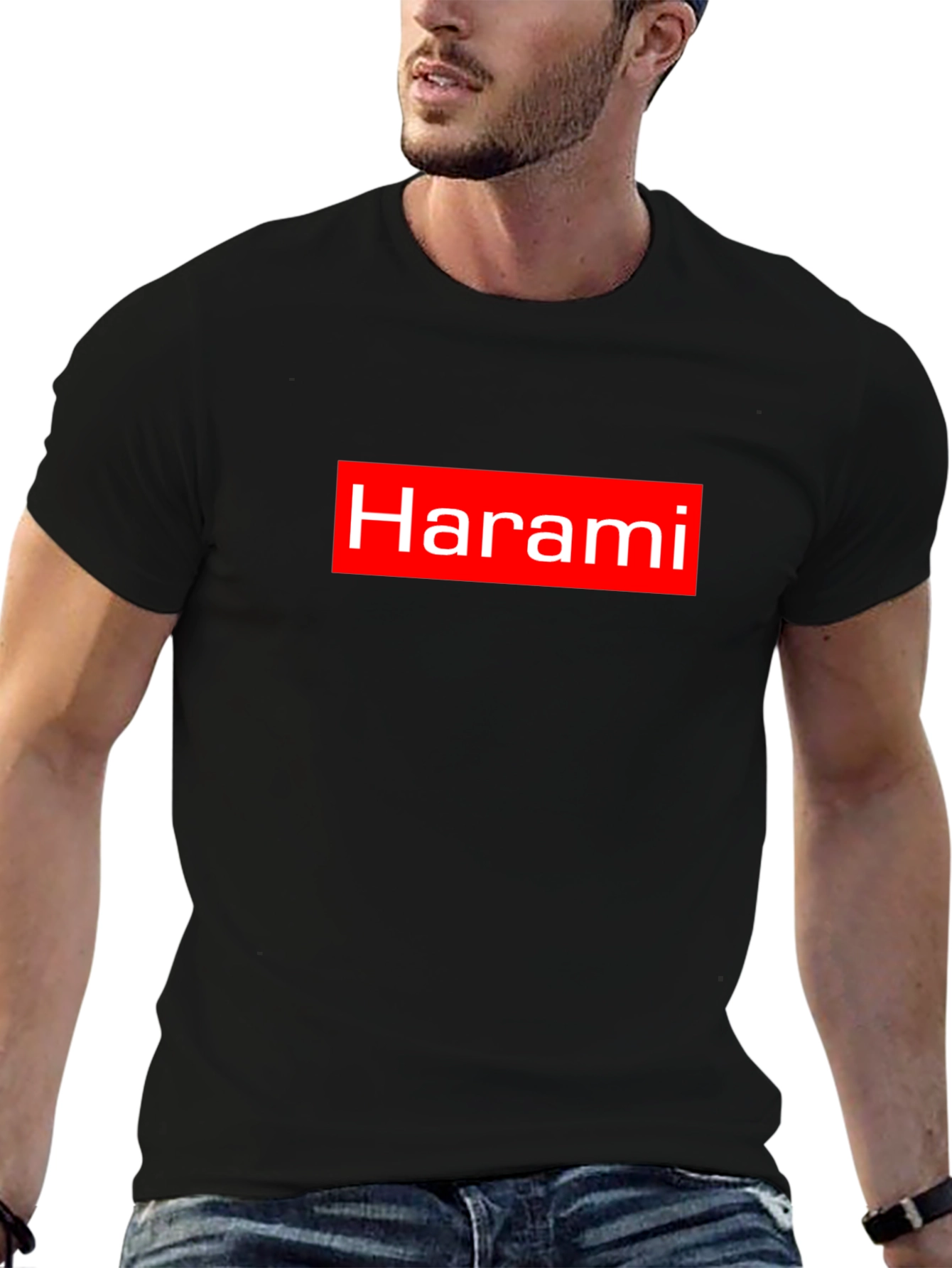 Harami Parody Black Graphic Tee