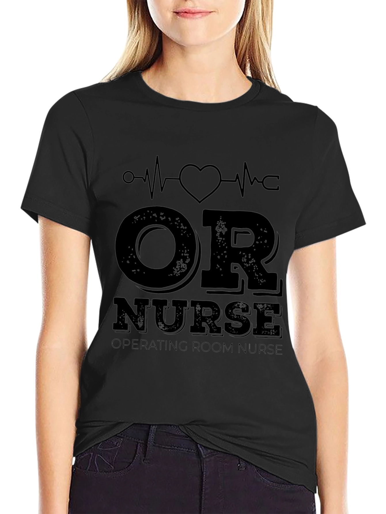 OR Nurse Heartbeat T-Shirt - Operating Room Apparel