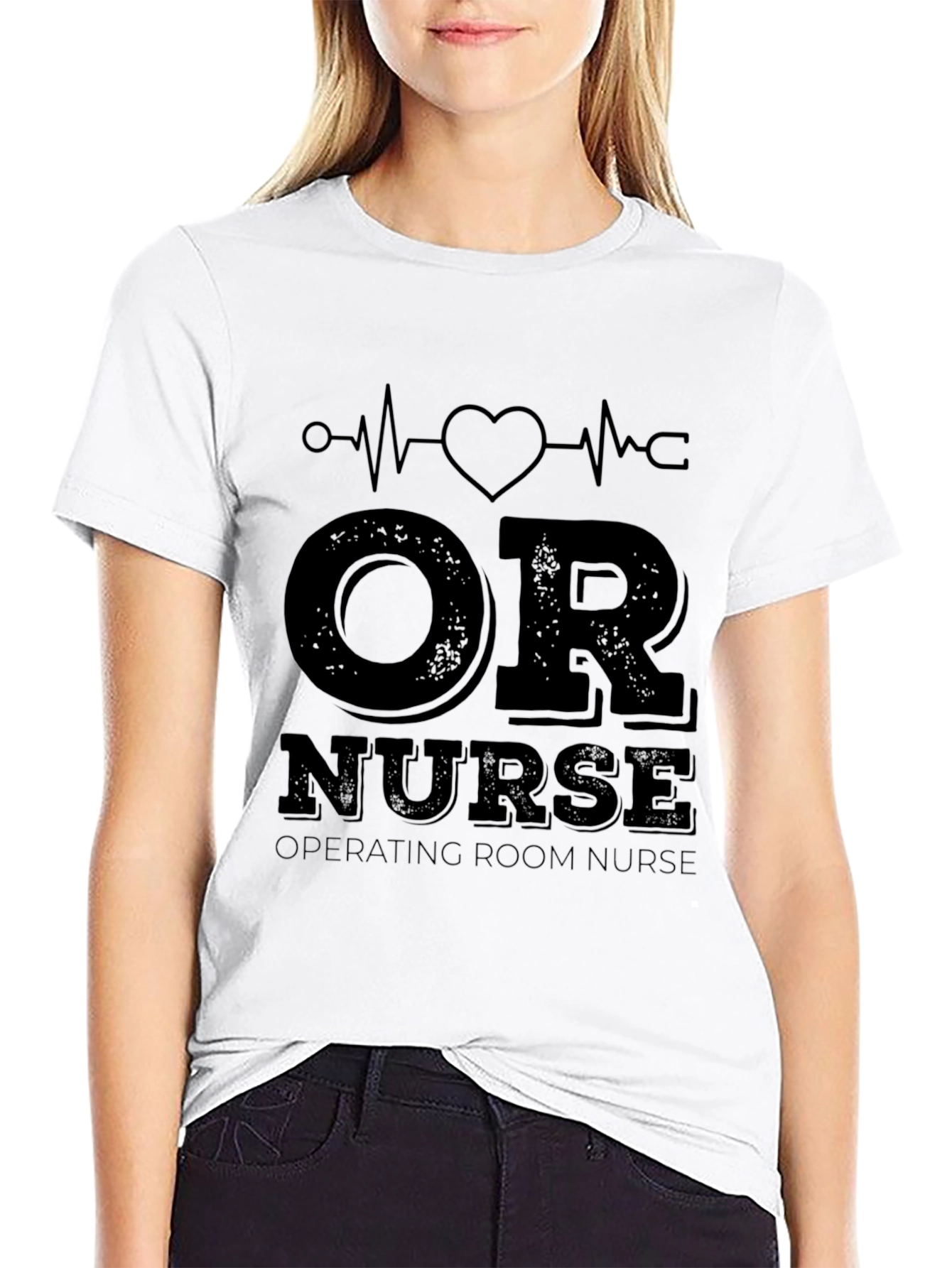 OR Nurse Heartbeat T-Shirt - Operating Room Apparel