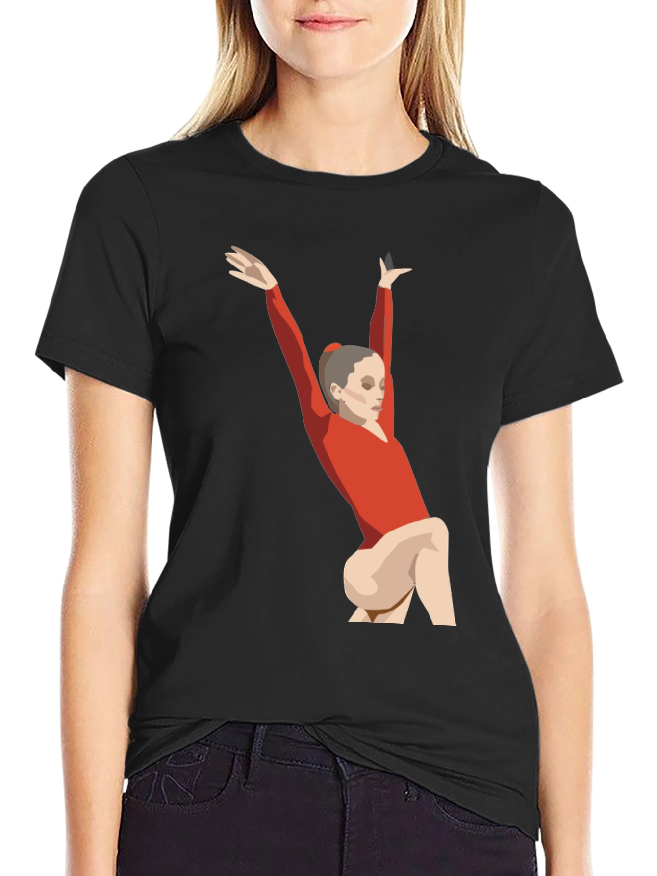 Gymnast Graphic Tee - Unisex Black T-Shirt