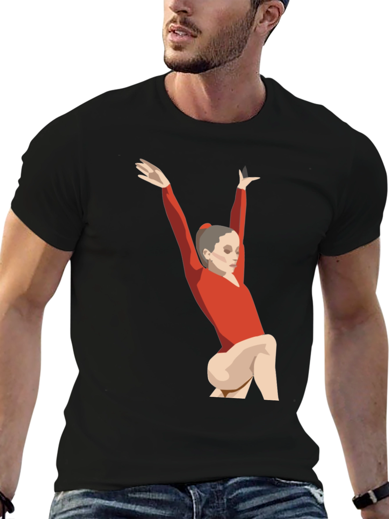 Gymnast Graphic Tee - Unisex Black T-Shirt