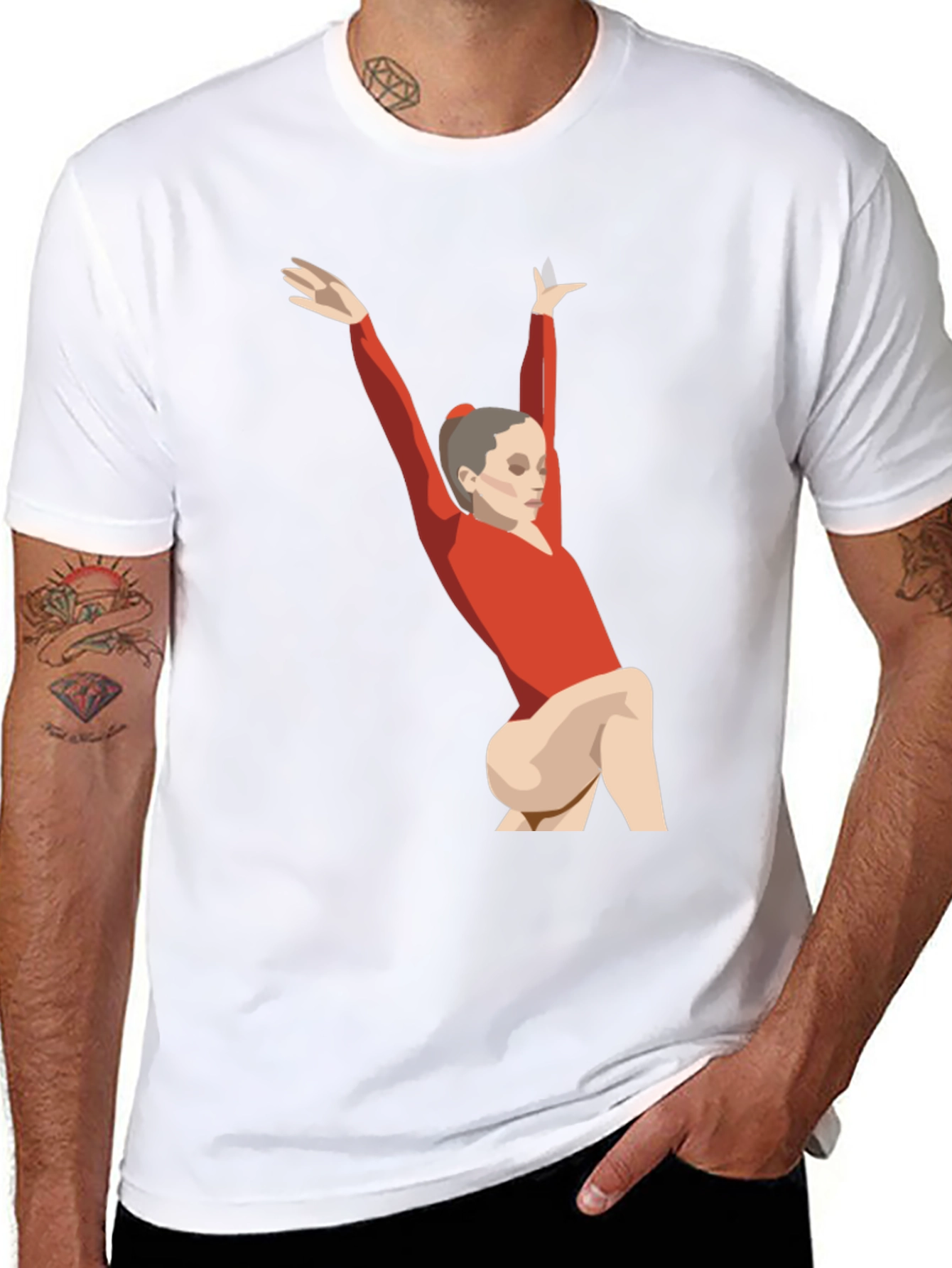 Gymnast Graphic Tee - Unisex Black T-Shirt