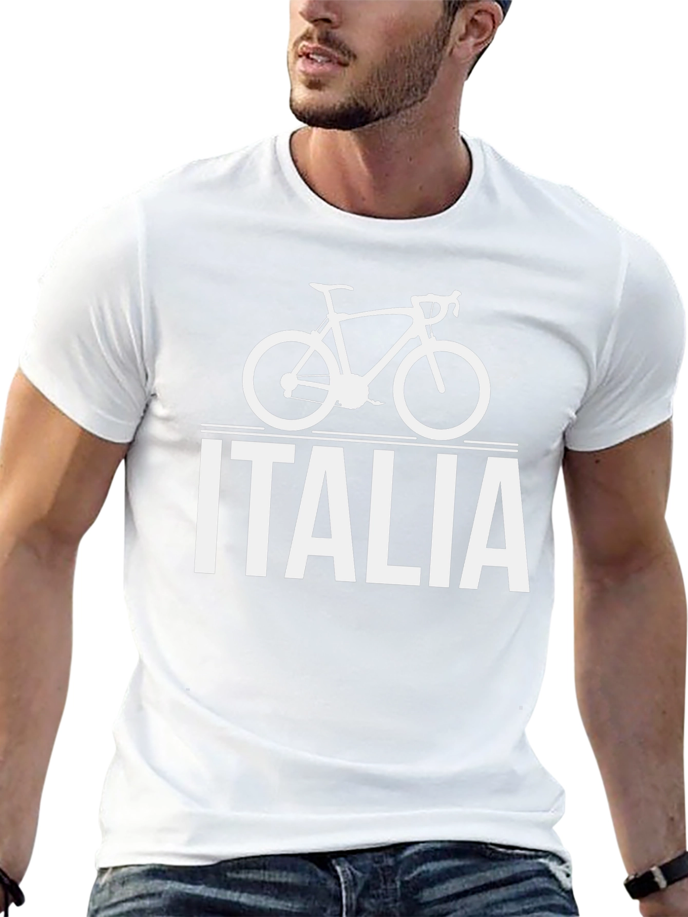 Italia Bike Graphic Tee - Cycling Fan T-Shirt
