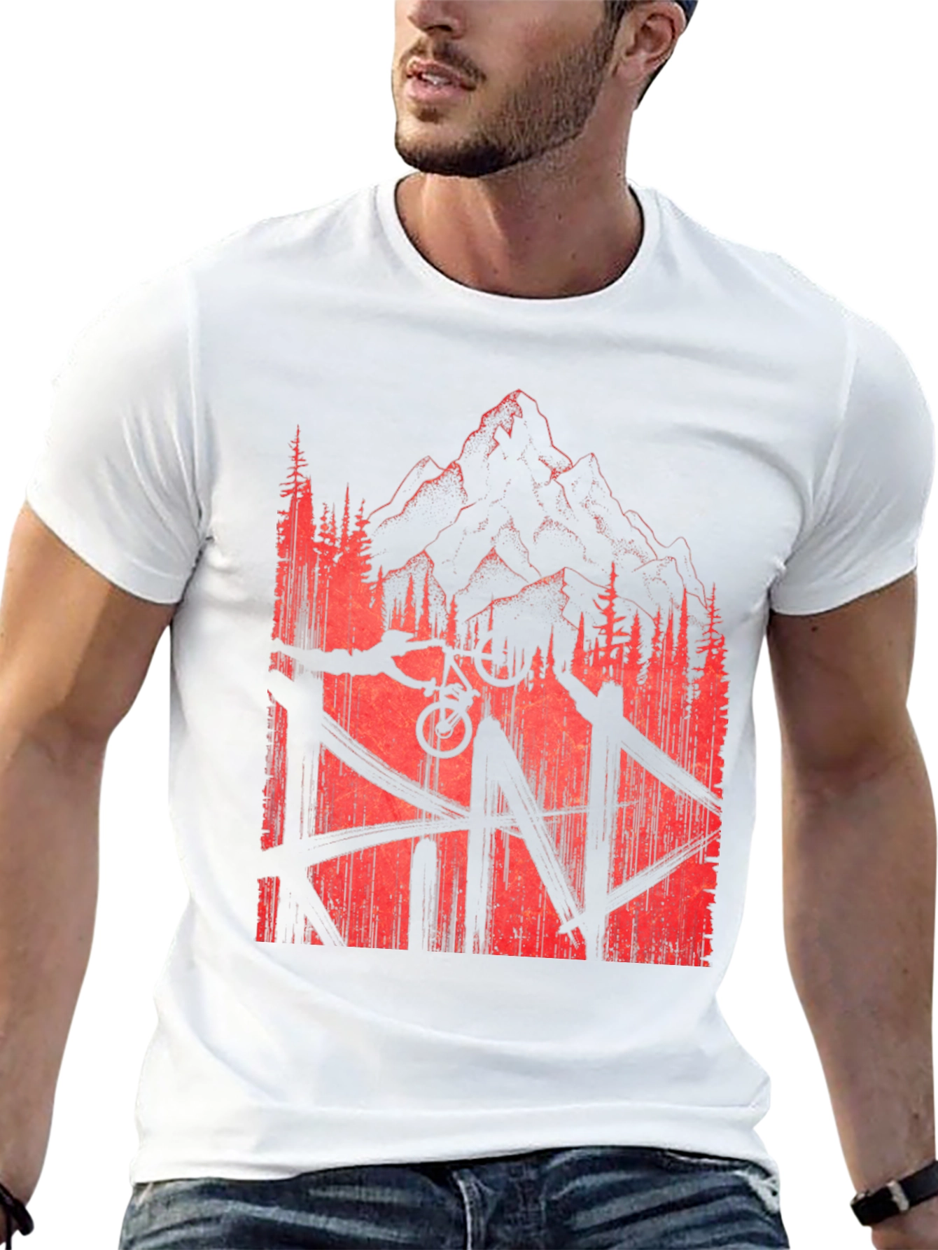 Mountain Bike Rider T-Shirt Black