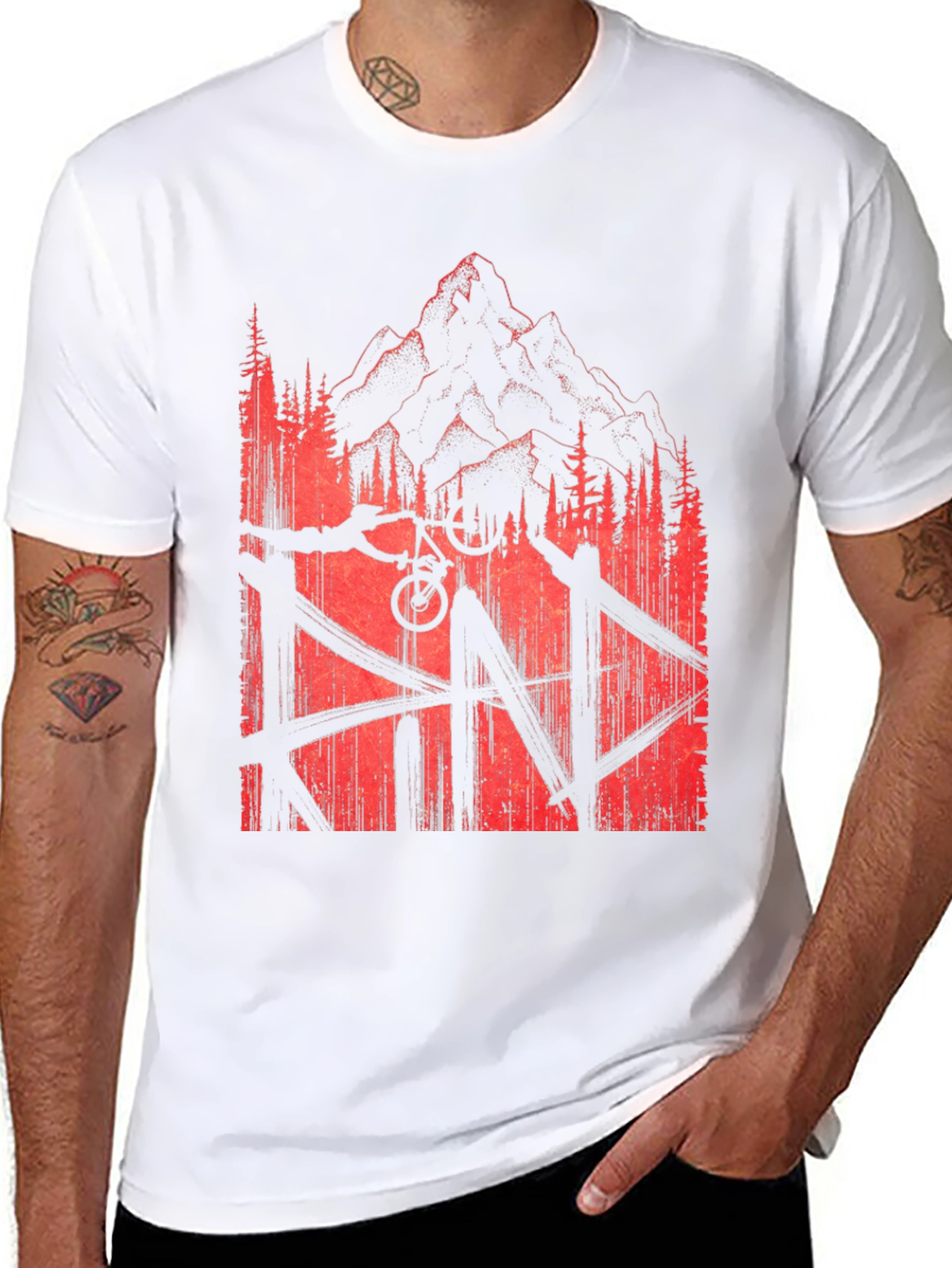 Mountain Bike Rider T-Shirt Black