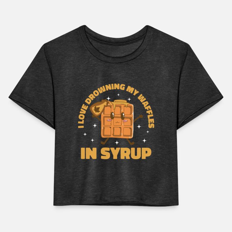 Waffle & Pancakes Chef Design Drowning Waffles