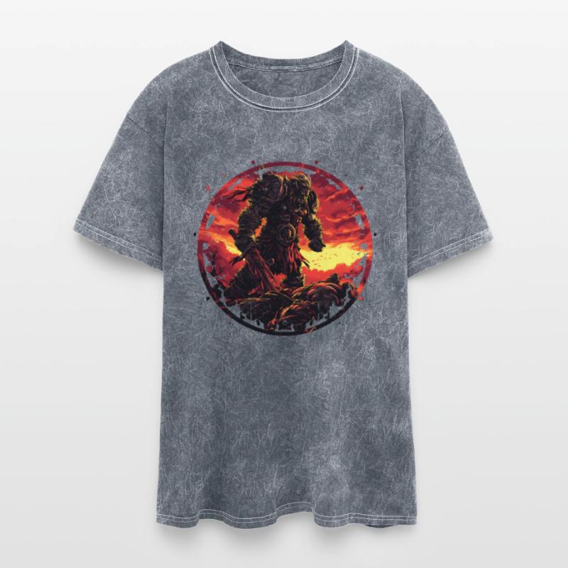 Warrior In Epic Battle Scene