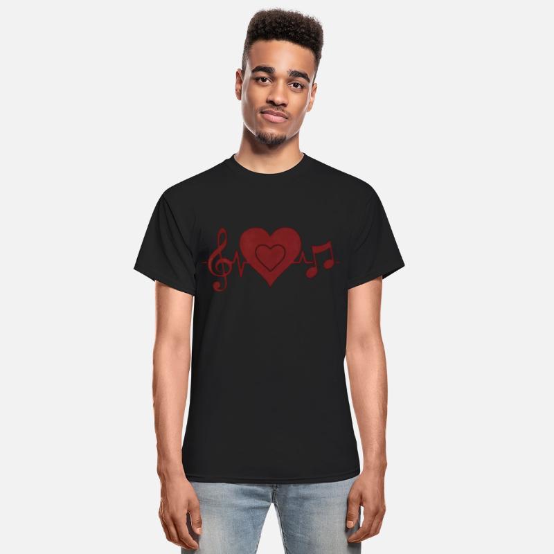 Wave Sound Music Pulse Heartbeat Notes T Shirt