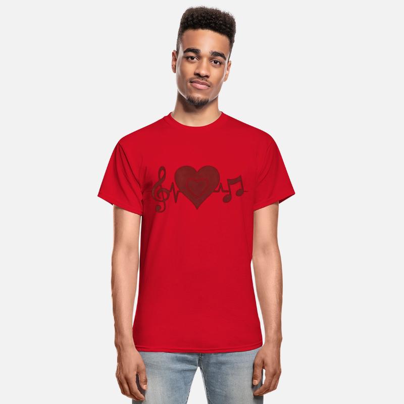 Wave Sound Music Pulse Heartbeat Notes T Shirt