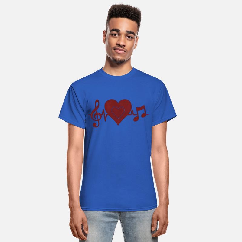 Wave Sound Music Pulse Heartbeat Notes T Shirt