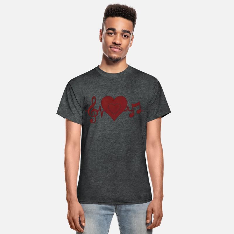Wave Sound Music Pulse Heartbeat Notes T Shirt