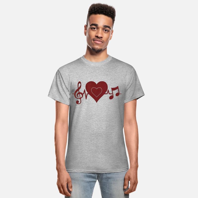Wave Sound Music Pulse Heartbeat Notes T Shirt