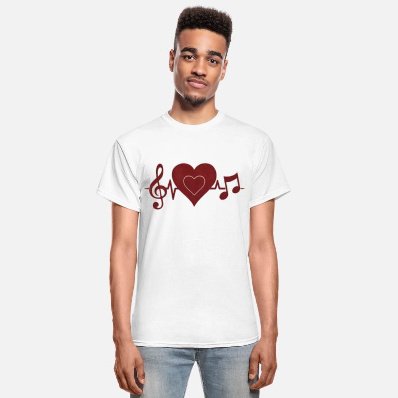 Wave Sound Music Pulse Heartbeat Notes T Shirt