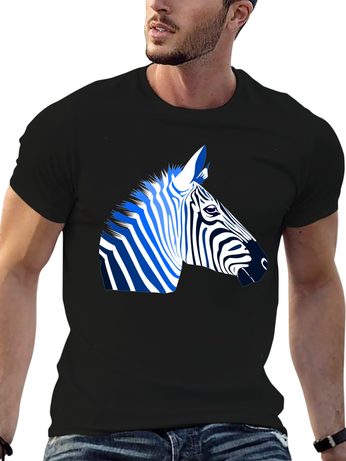 Zebra Graphic Tee - Cool Animal Design Shirt