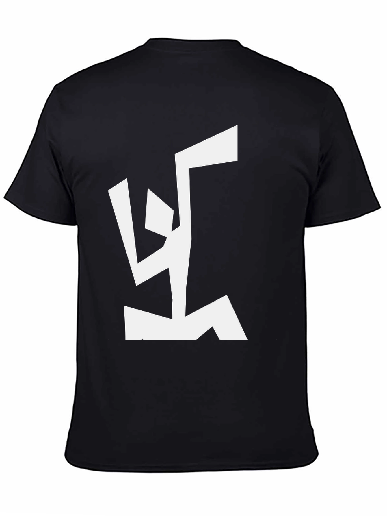 Abstract Graphic Tee - Modern Black T-Shirt