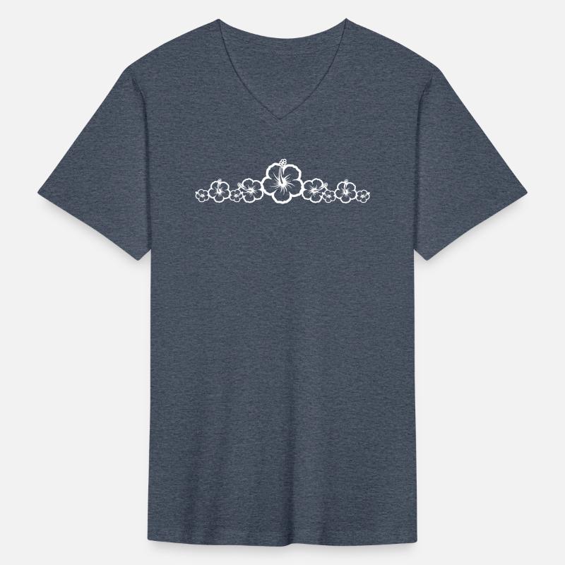 White Hibiscus Flowers Group - Hawaiian Surf