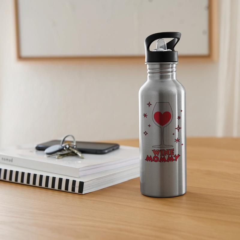 Wine Mommy Heart in Glass