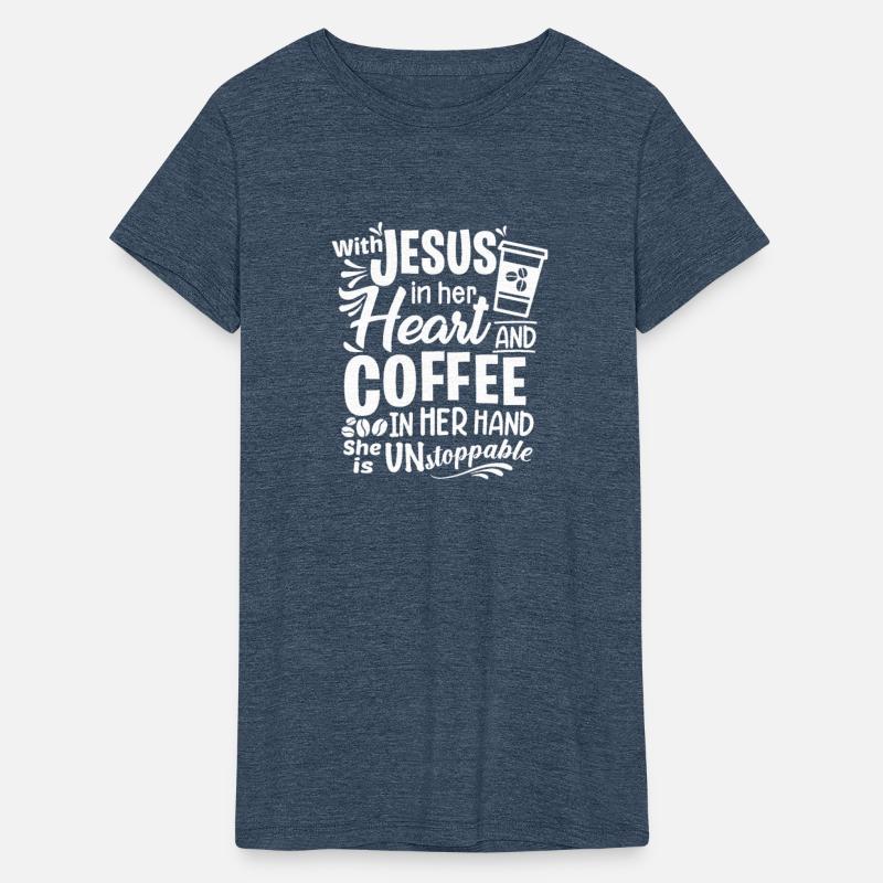 With Jesus in Her Heart and Coffee in her hand
