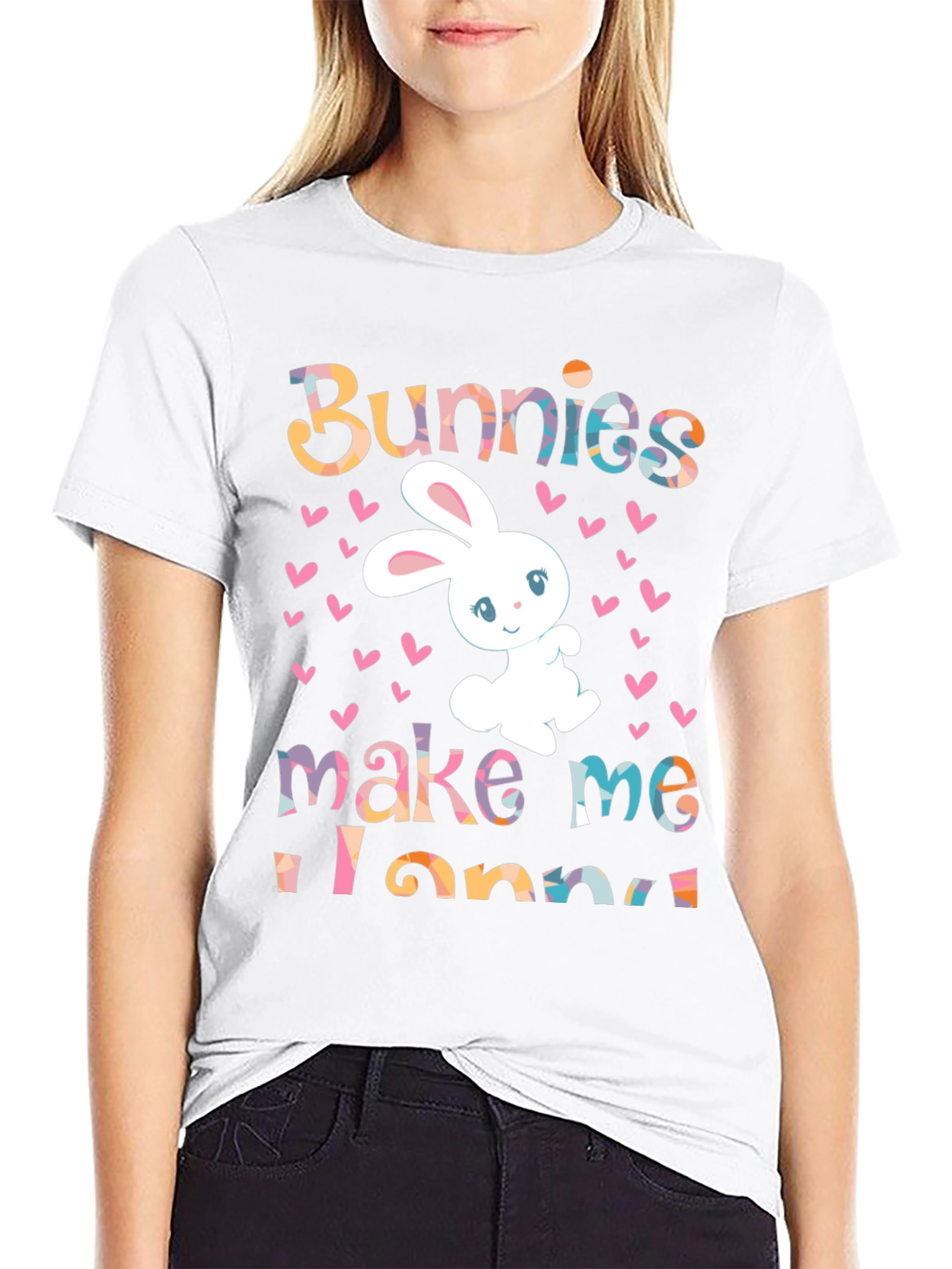 Easter Bunny Graphic Tee - Bunnies Make Me Hoppy