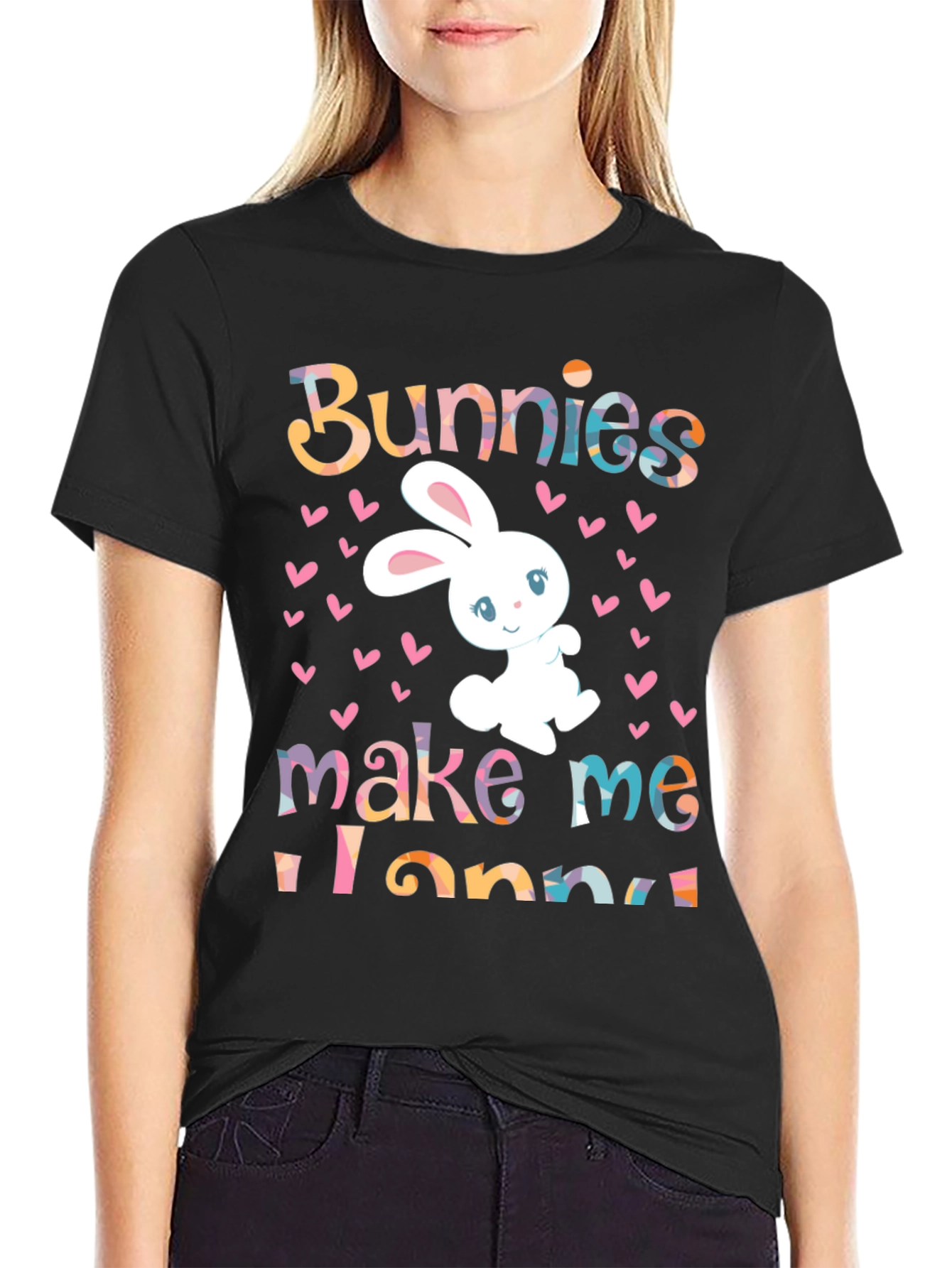 Easter Bunny Graphic Tee - Bunnies Make Me Hoppy