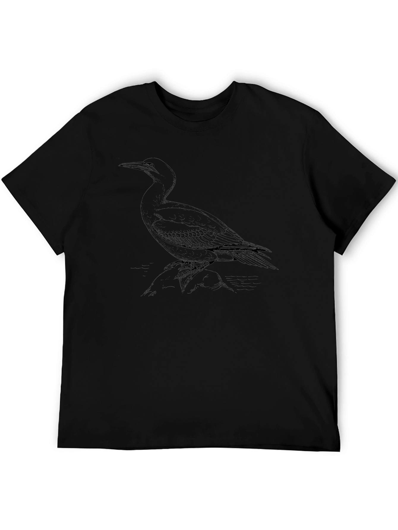 Black Bird Graphic T-Shirt - Stylish Casual Tee