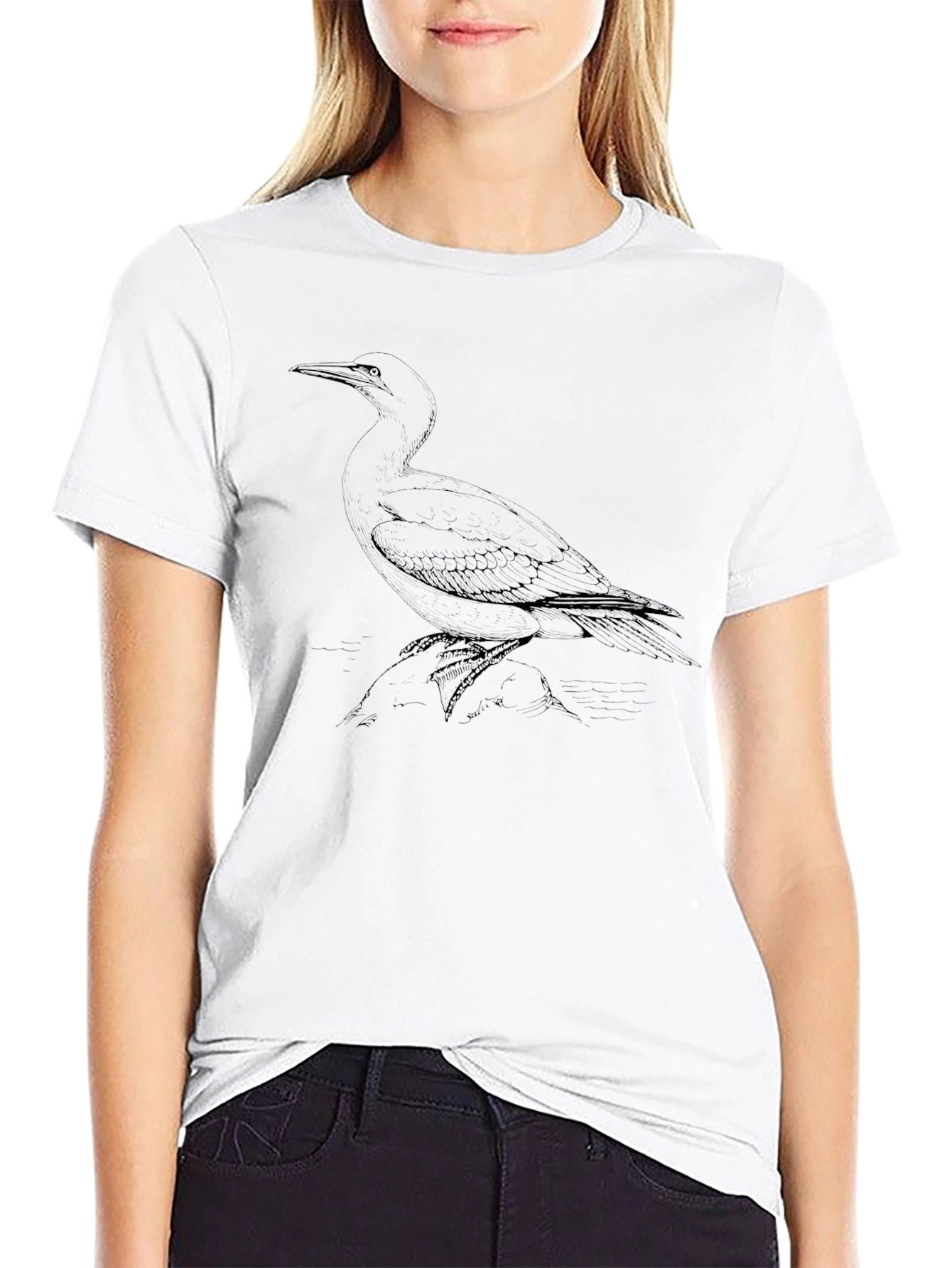 Black Bird Graphic T-Shirt - Stylish Casual Tee