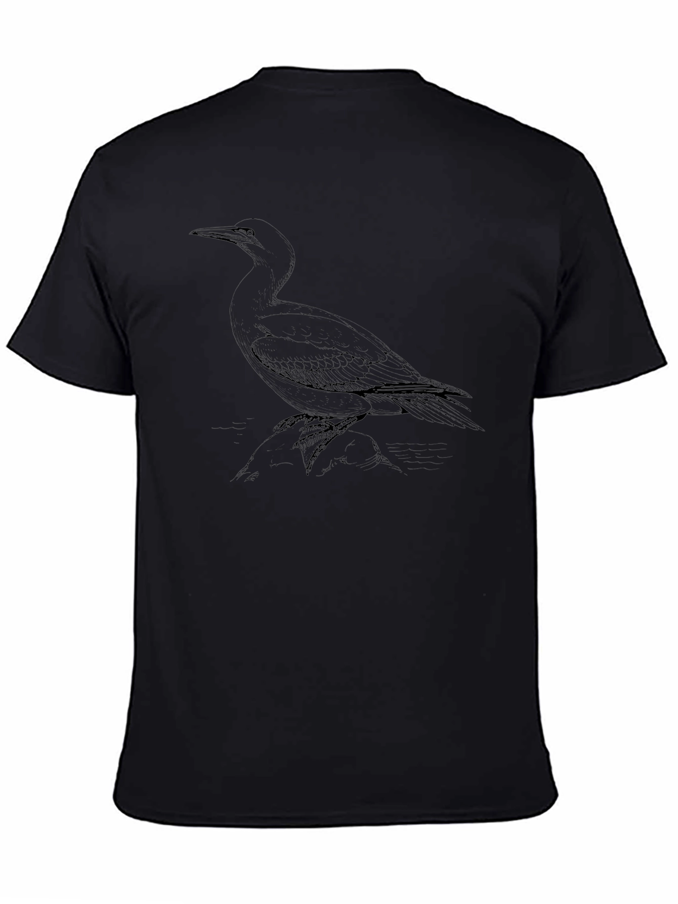 Black Bird Graphic T-Shirt - Stylish Casual Tee