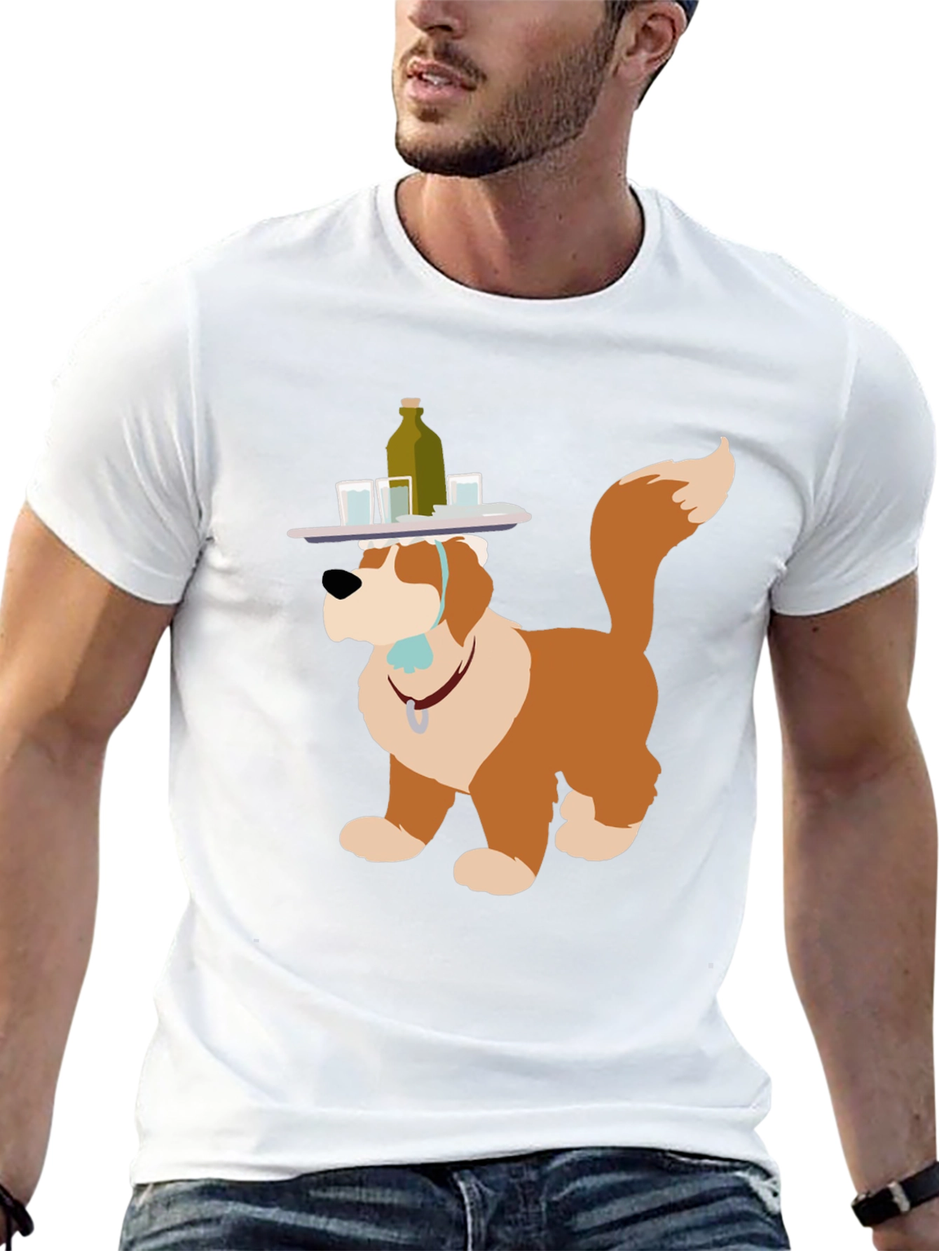 Saint Bernard Bartender Graphic Tee