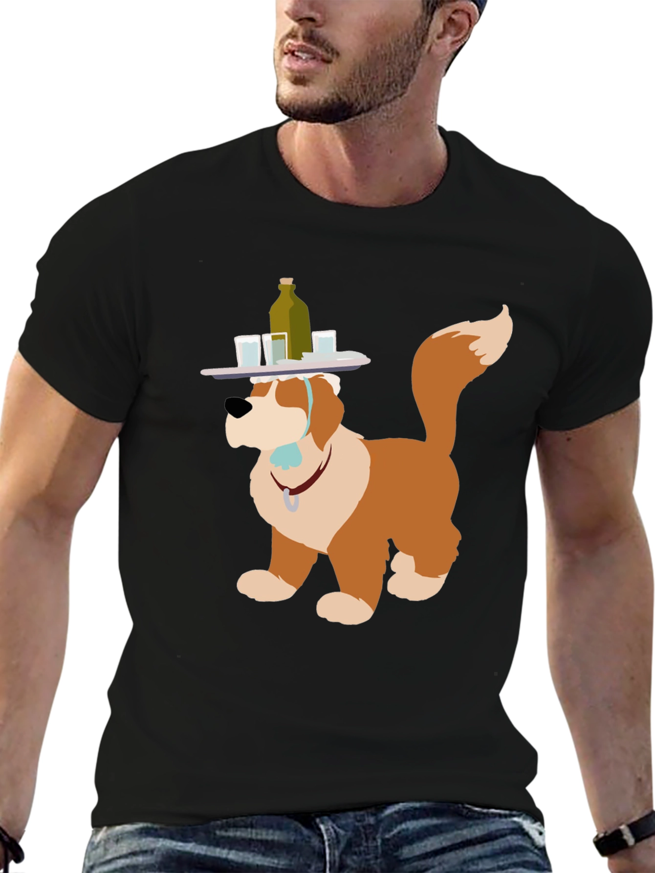 Saint Bernard Bartender Graphic Tee