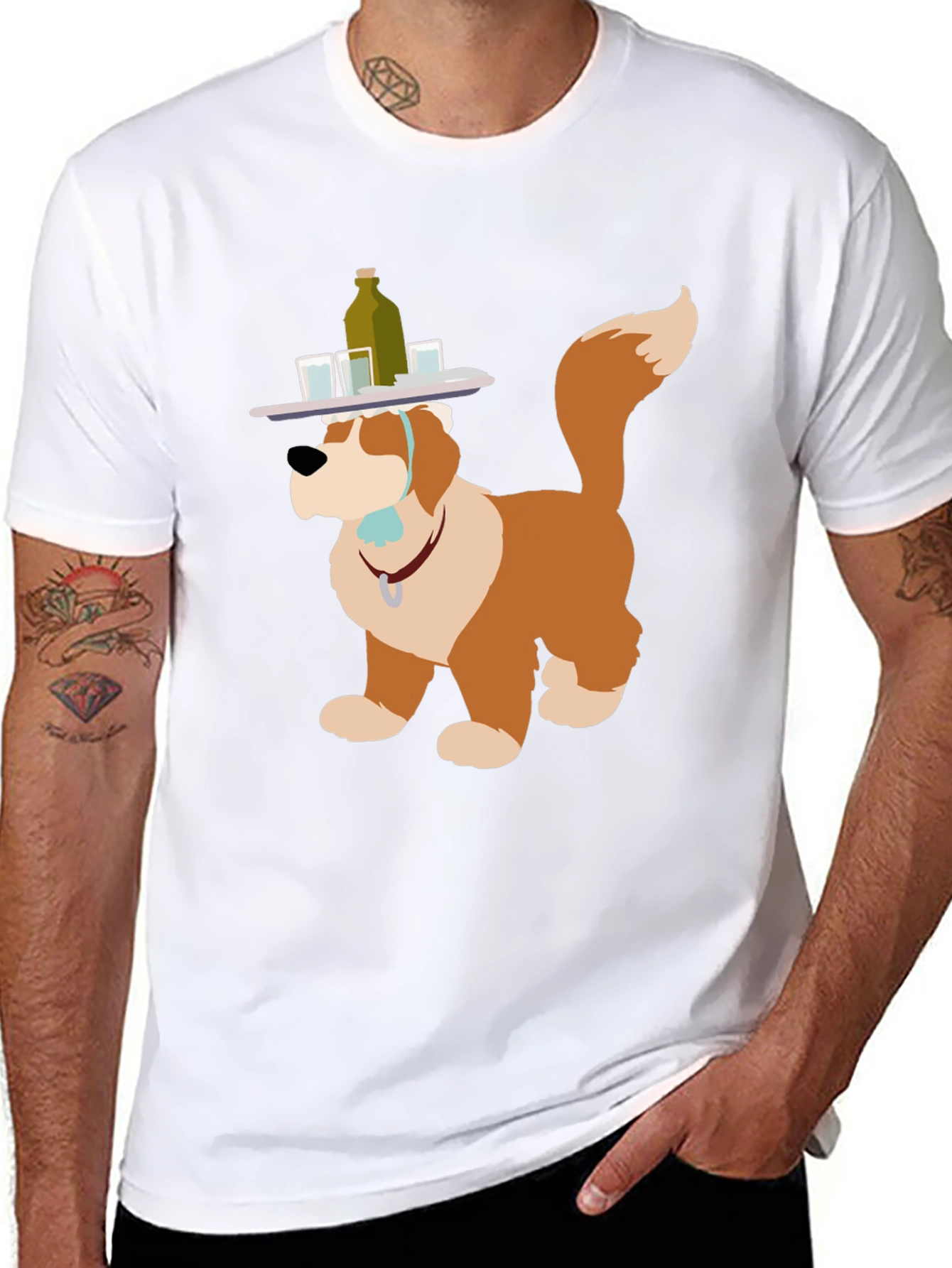 Saint Bernard Bartender Graphic Tee