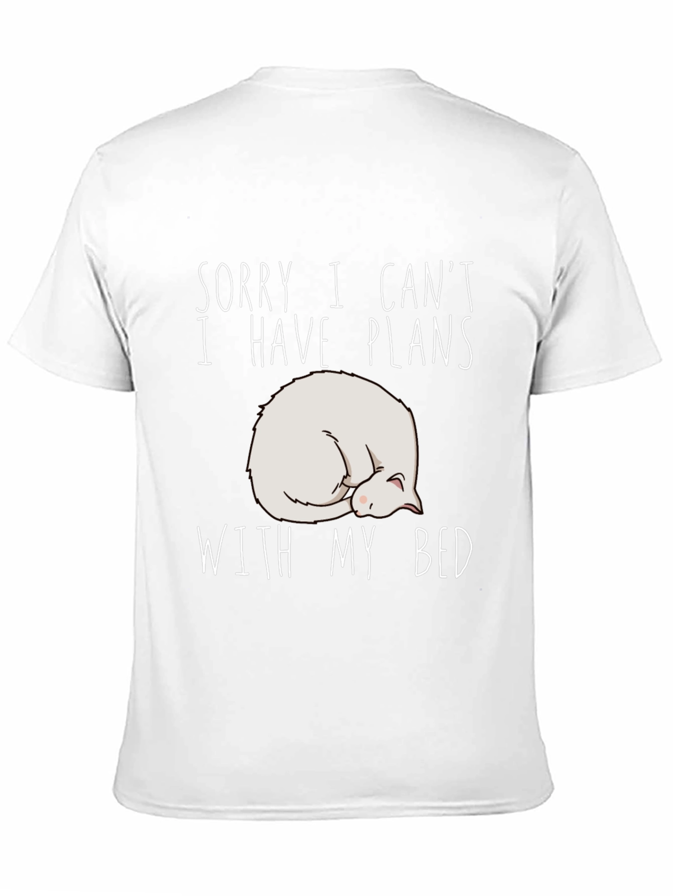 Plans with Bed T-Shirt - Cat Nap Black Tee