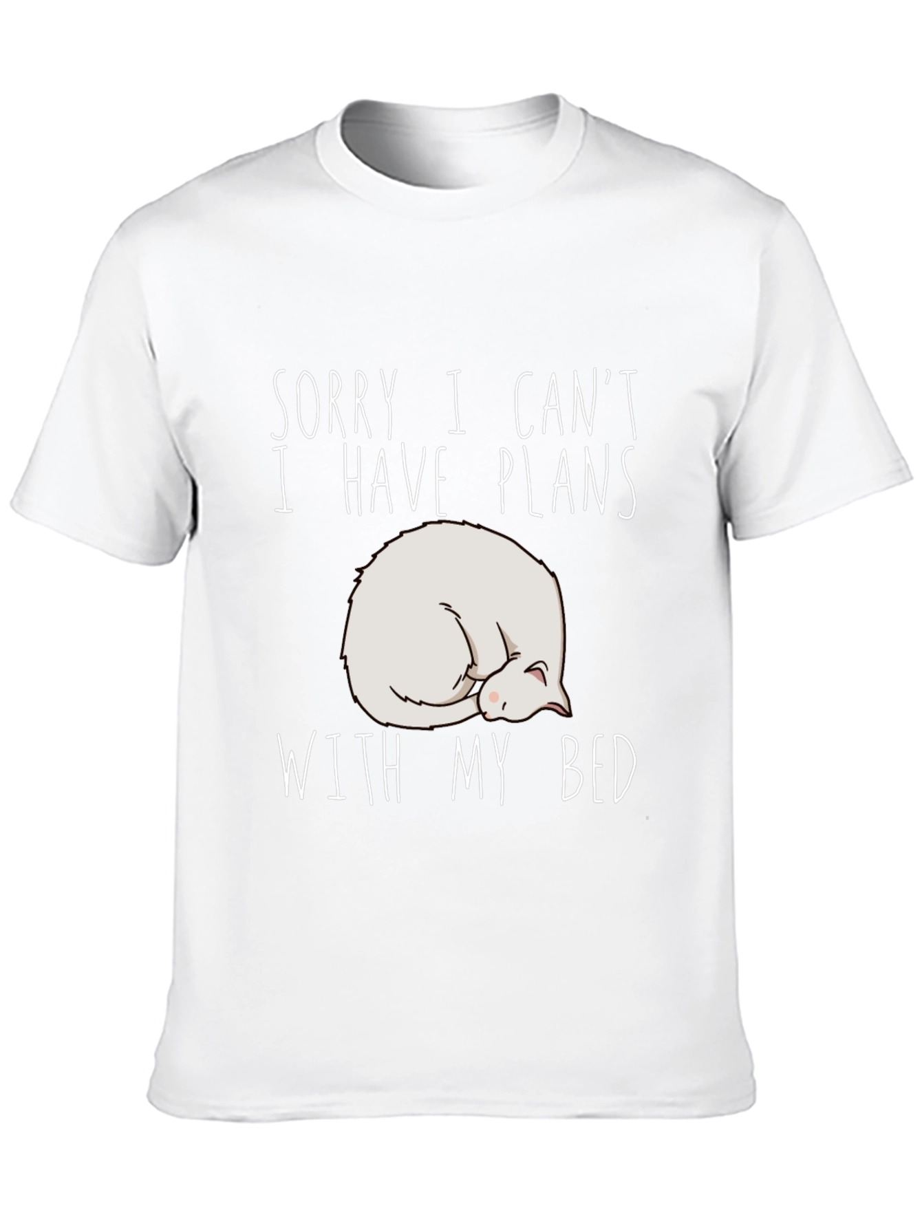 Plans with Bed T-Shirt - Cat Nap Black Tee