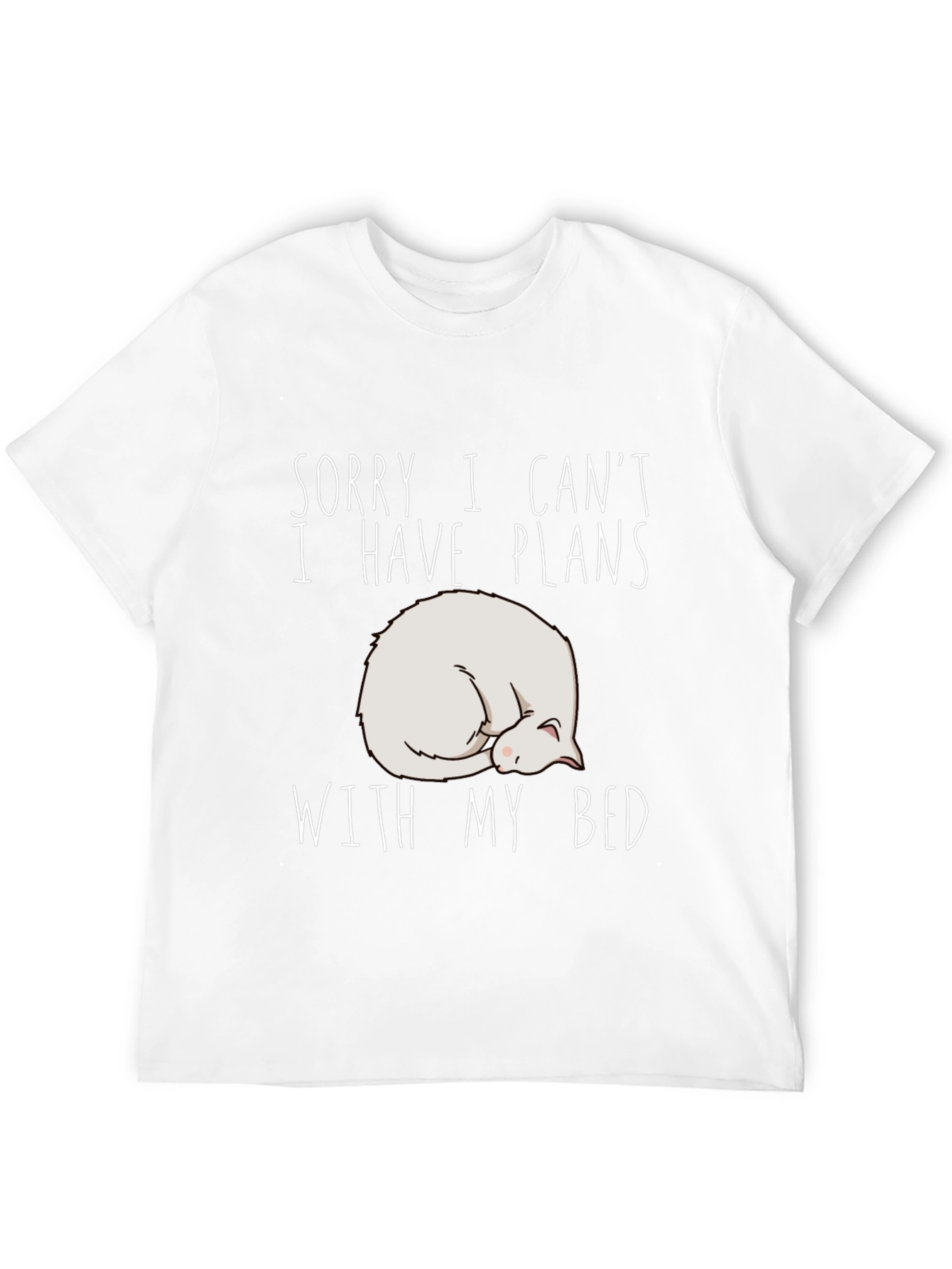 Plans with Bed T-Shirt - Cat Nap Black Tee